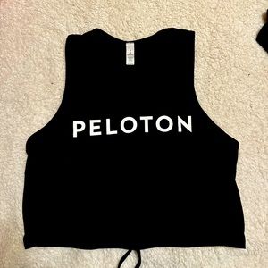 Lululemon Peloton black crop top size 4